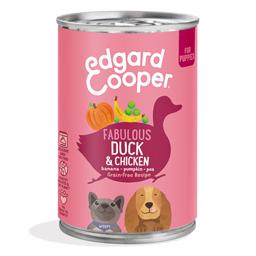 Edgard Cooper Våtfoder för valpar Fabulous Duck & Chicken 400g